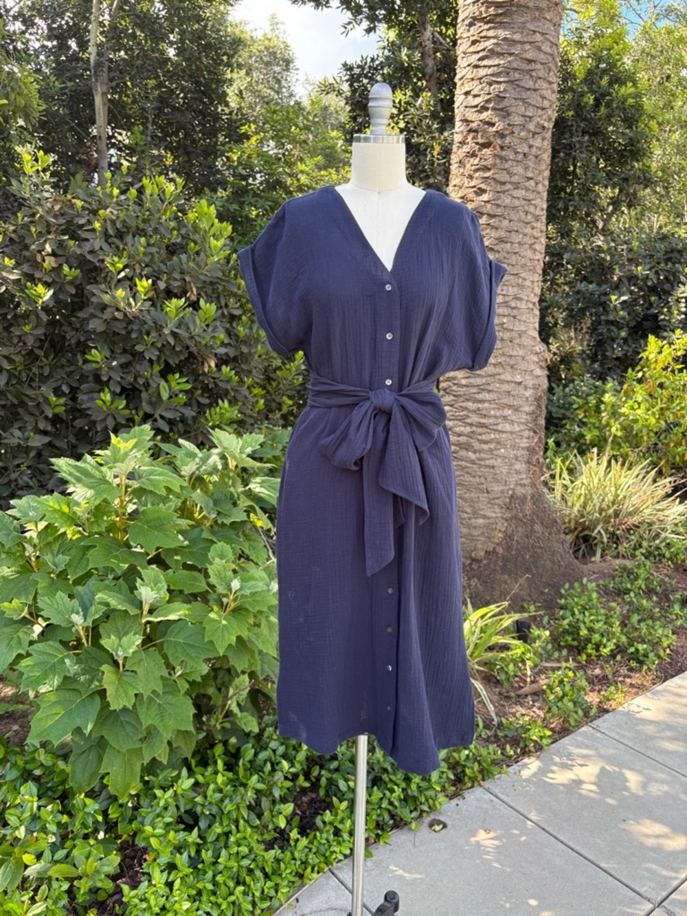 J. McLaughlin "Mandy" button-up midi dress - size XS